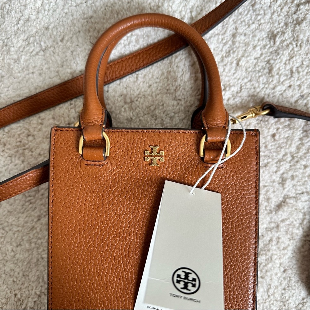 Tory Burch Mini Tote Crossbody Leather Bag Authentic and Brand New with Tag - Picture 2 of 11